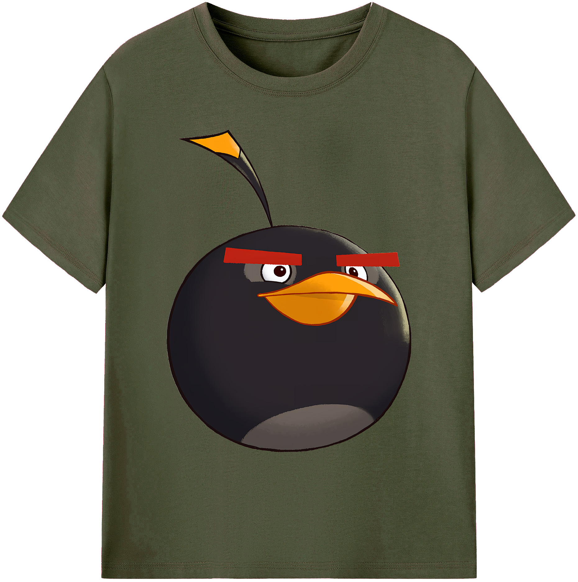 （画像用） Angry Birds アングリーバード 綿100％ メンズ半袖Tシャツ｜肌触りやわらか＆通気性